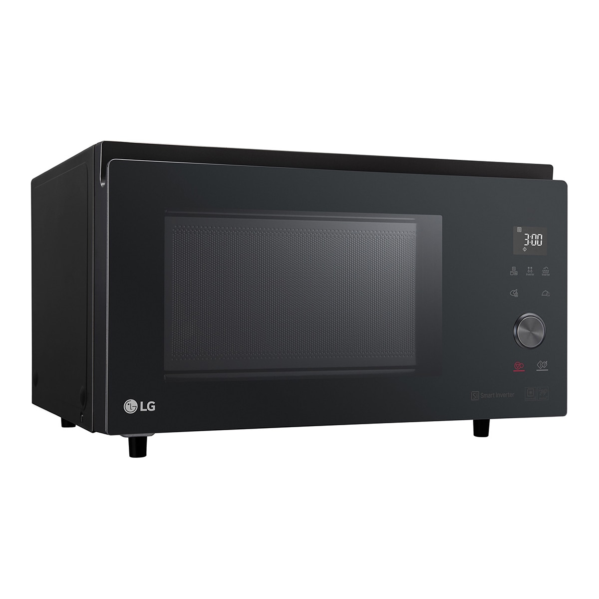 Microondas  LG  39 litros, grill, 1.100 w y 4 en 1- MJ3965BPS Negro-4