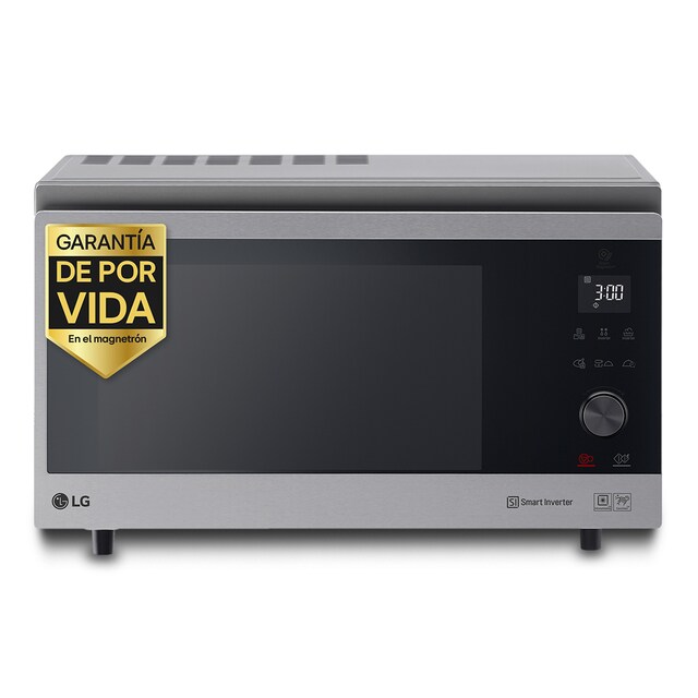 Microondas  LG 39 litros, grill, 1.100 w  y 4 en 1 Smart Inverter- MJ3965ACS