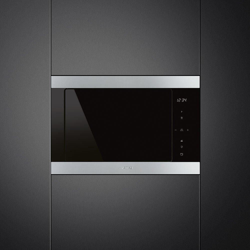 Micro-ondas com Grill Encastrável Classica Smeg FMI325X de 900 W e Capacidade de 25 Litros - Aço Inox Aço inoxidável-3