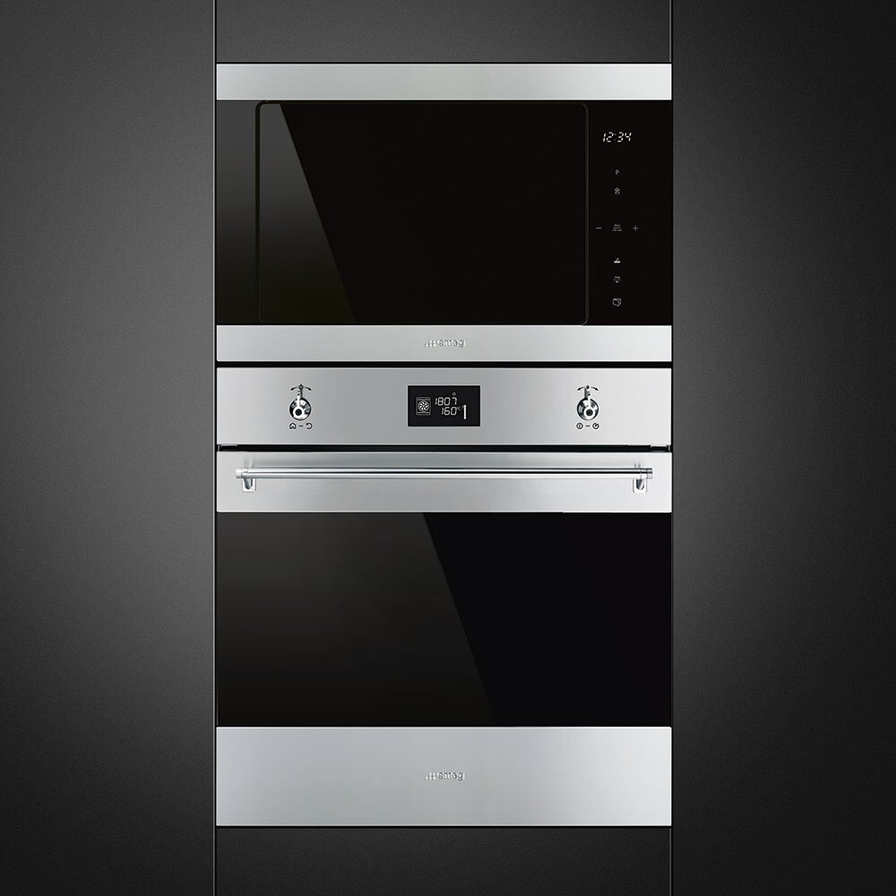 Micro-ondas com Grill Encastrável Classica Smeg FMI325X de 900 W e Capacidade de 25 Litros - Aço Inox Aço inoxidável-4