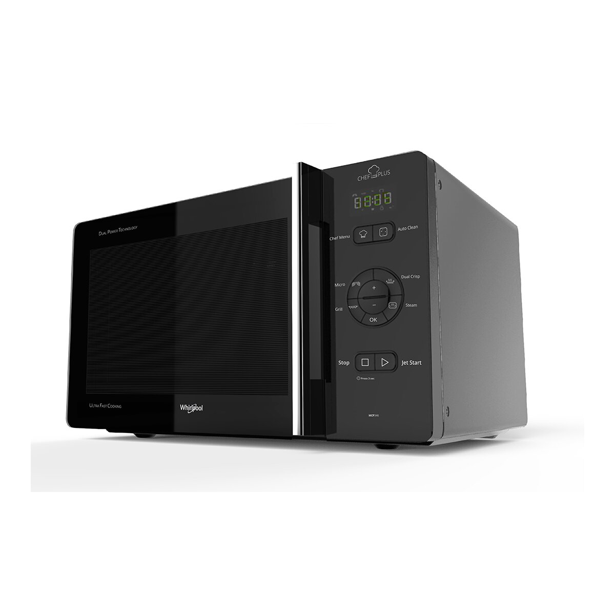 Microondas Whirlpool 25 litros y grill - MCP 346 SL Negro / Plateado-5