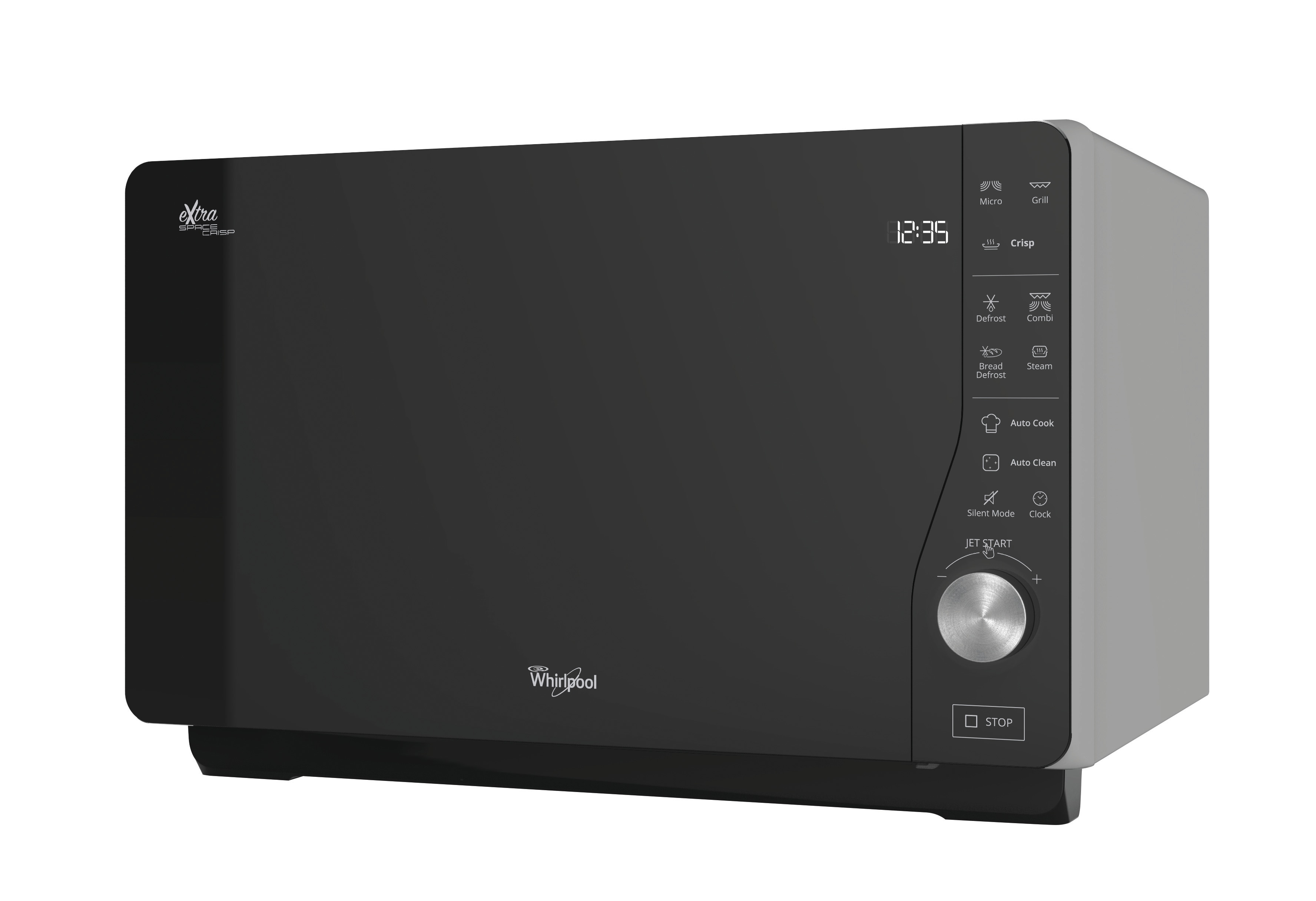 Microondas  Whirlpool 25 litros y grill - MWF 427 SL Silver / Negro-5