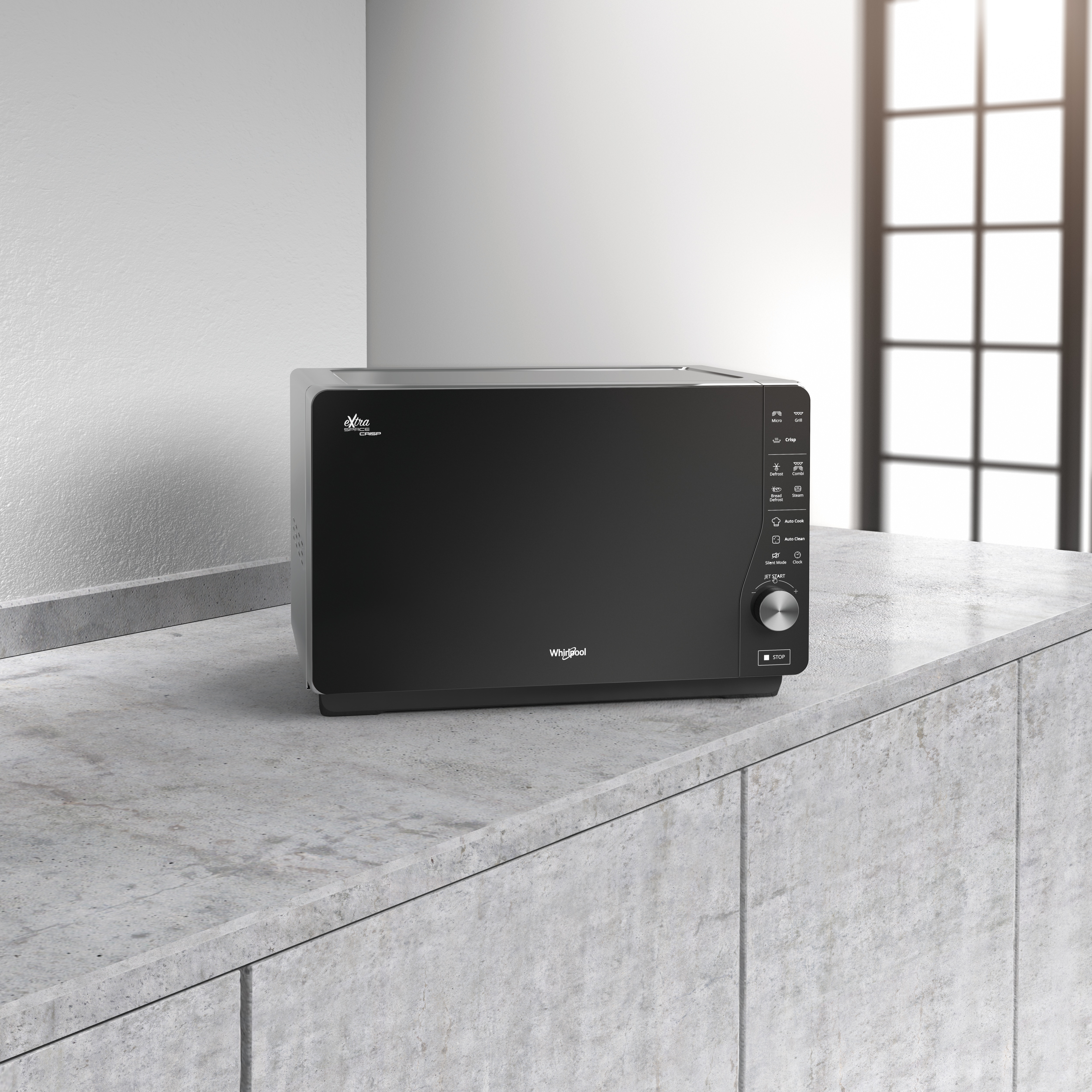 Microondas  Whirlpool 25 litros y grill - MWF 427 SL Silver / Negro-9