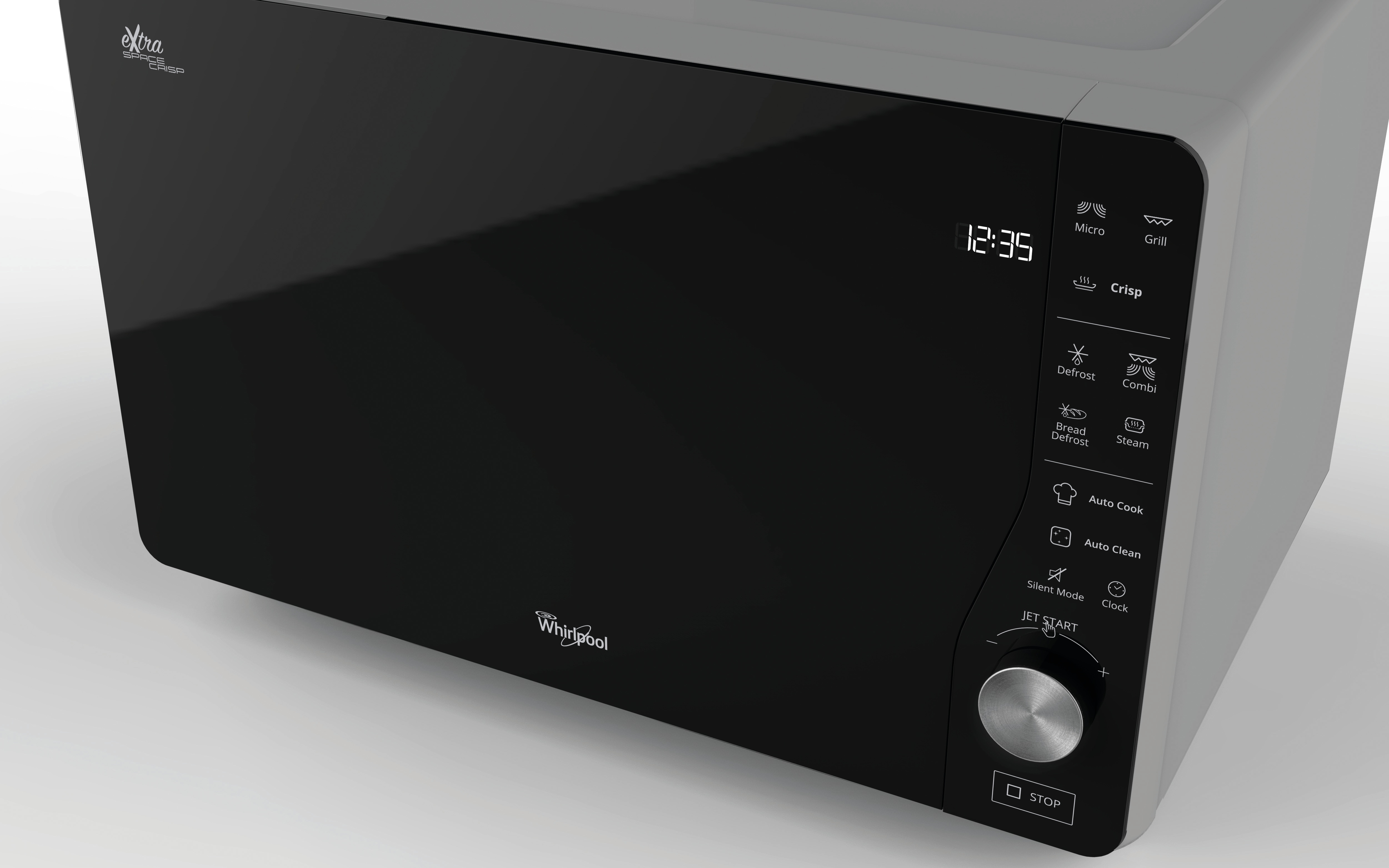 Microondas  Whirlpool 25 litros y grill - MWF 427 SL Silver / Negro-13