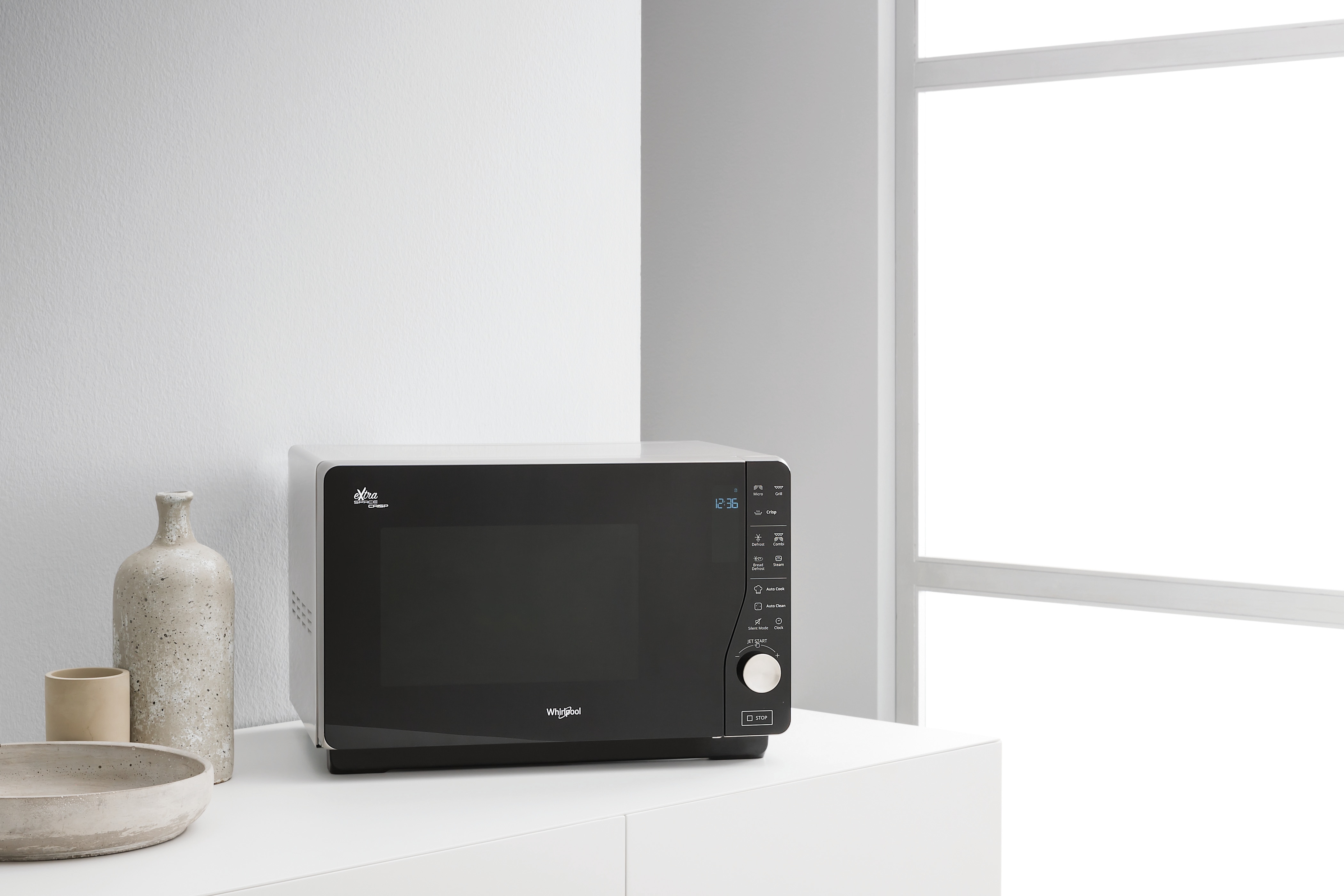Microondas Whirlpool 25 litros y grill - MWF 427 SL Silver / Negro-16