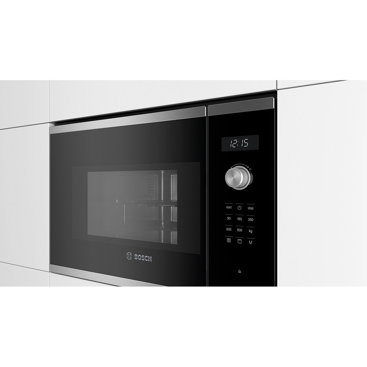 Microondas integrable Bosch 25 litros y grill Master Chef - BEL554MS0 - Cristal negro/inox Cristal negro/inox-3