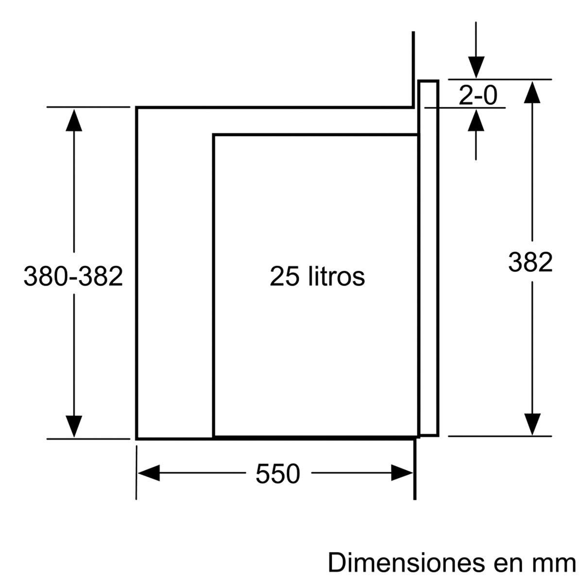 Microondas integrable Bosch 25 litros y grill Master Chef - BEL554MS0 - Cristal negro/inox Cristal negro/inox-8