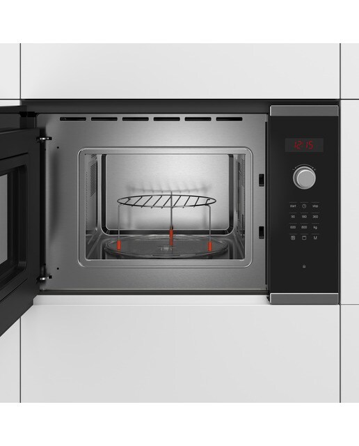 Micro-ondas com Grill Encastrável Bosch Série 4 BEL523MS0 de 800 W Hidrolítico e Capacidade de 20 Litros - Inox Preto-5