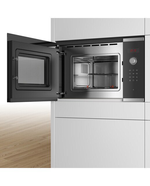 Micro-ondas com Grill Encastrável Bosch Série 4 BEL523MS0 de 800 W Hidrolítico e Capacidade de 20 Litros - Inox Preto-6