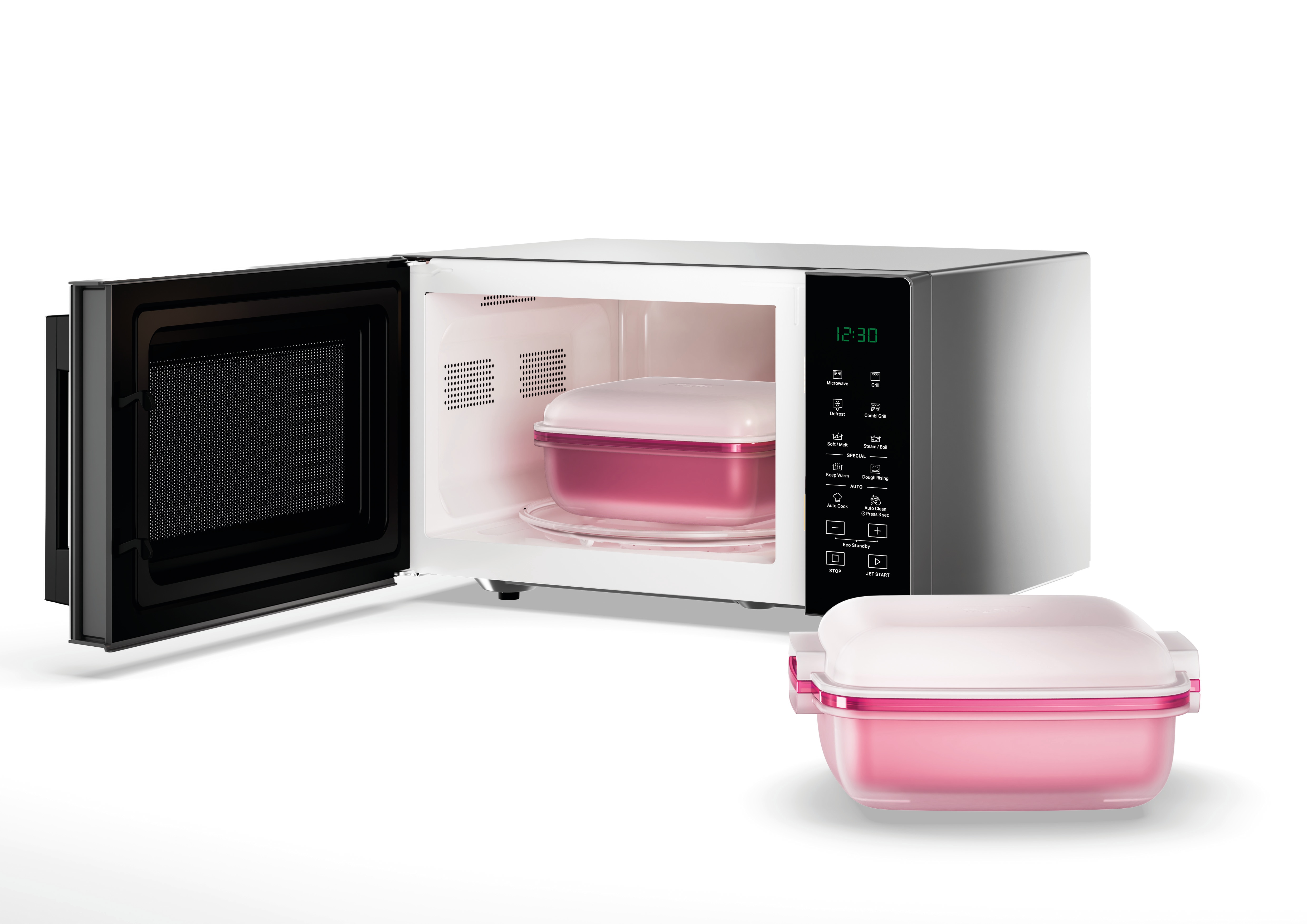 Microondas Whirlpool 25 litros y grill - MWP 254 SB Inox / Negro-2