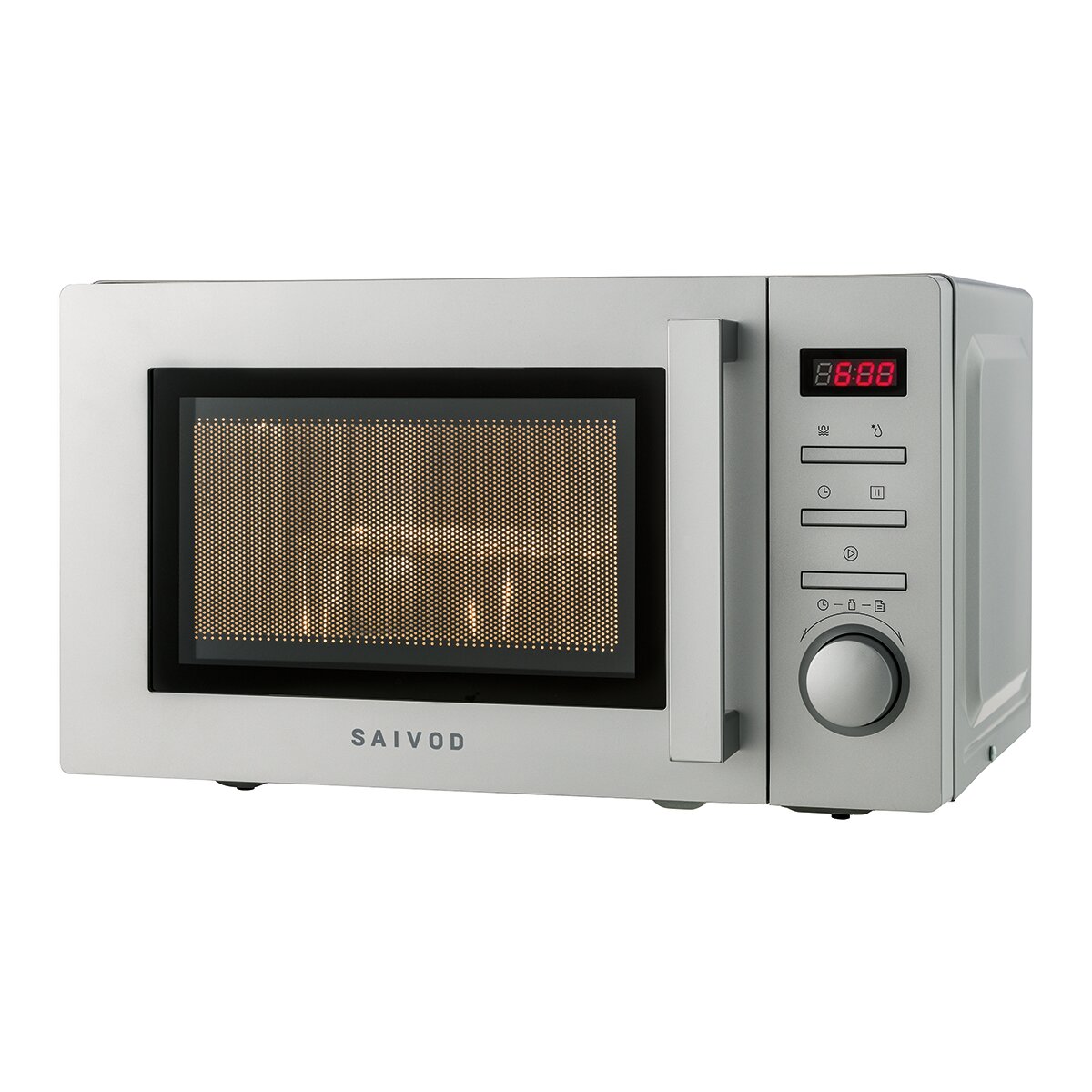 Micro-ondas com Grill Saivod MSGE-2819W com Capacidade para 20 Litros - Branco Prata-2
