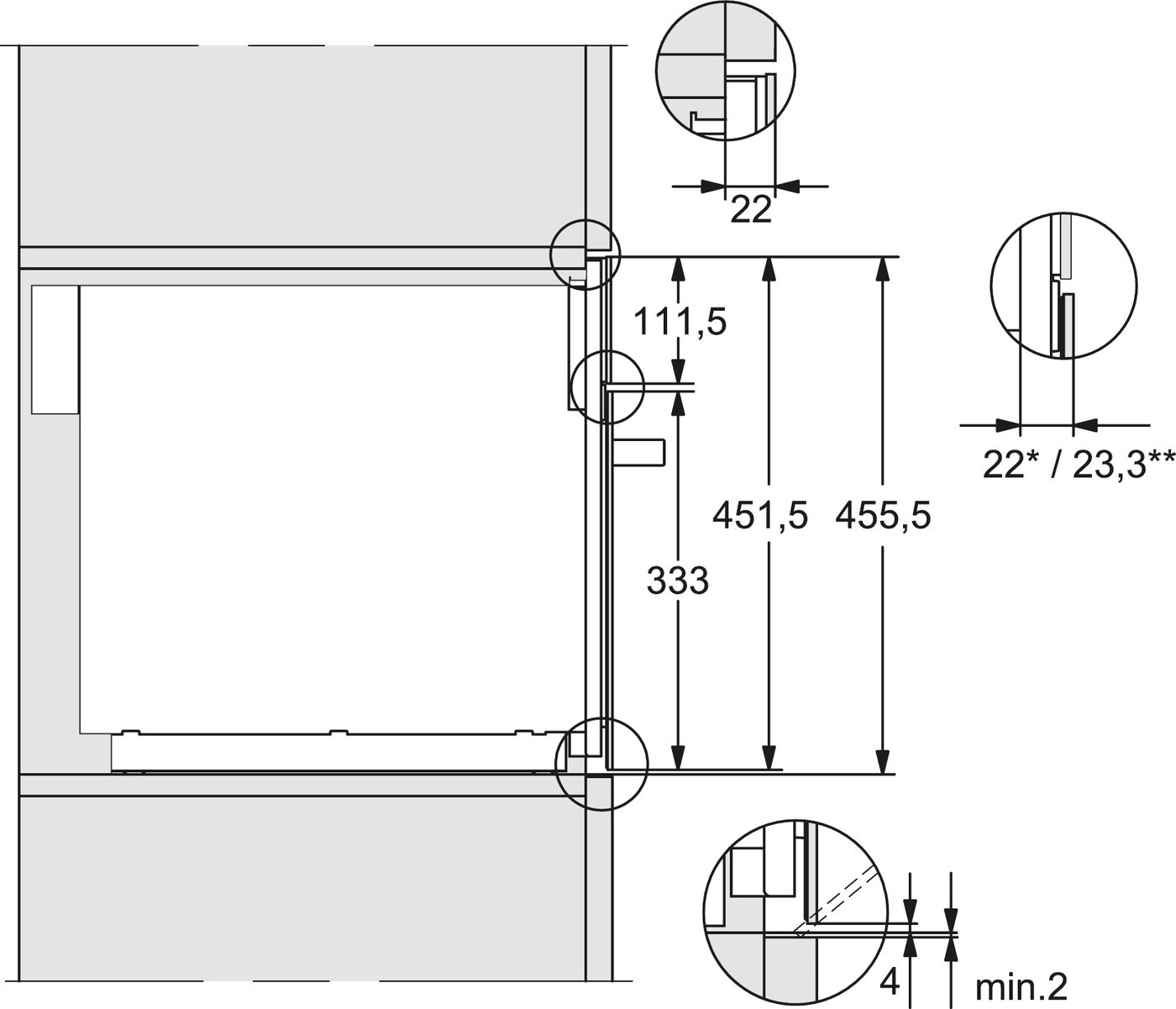 Micro-ondas com Grill Encastrável Miele M 7244 TC DirectSensor S de 900 W e Capacidade de 46 Litros - Aço Inox CleanSteel Aço inoxidável-4