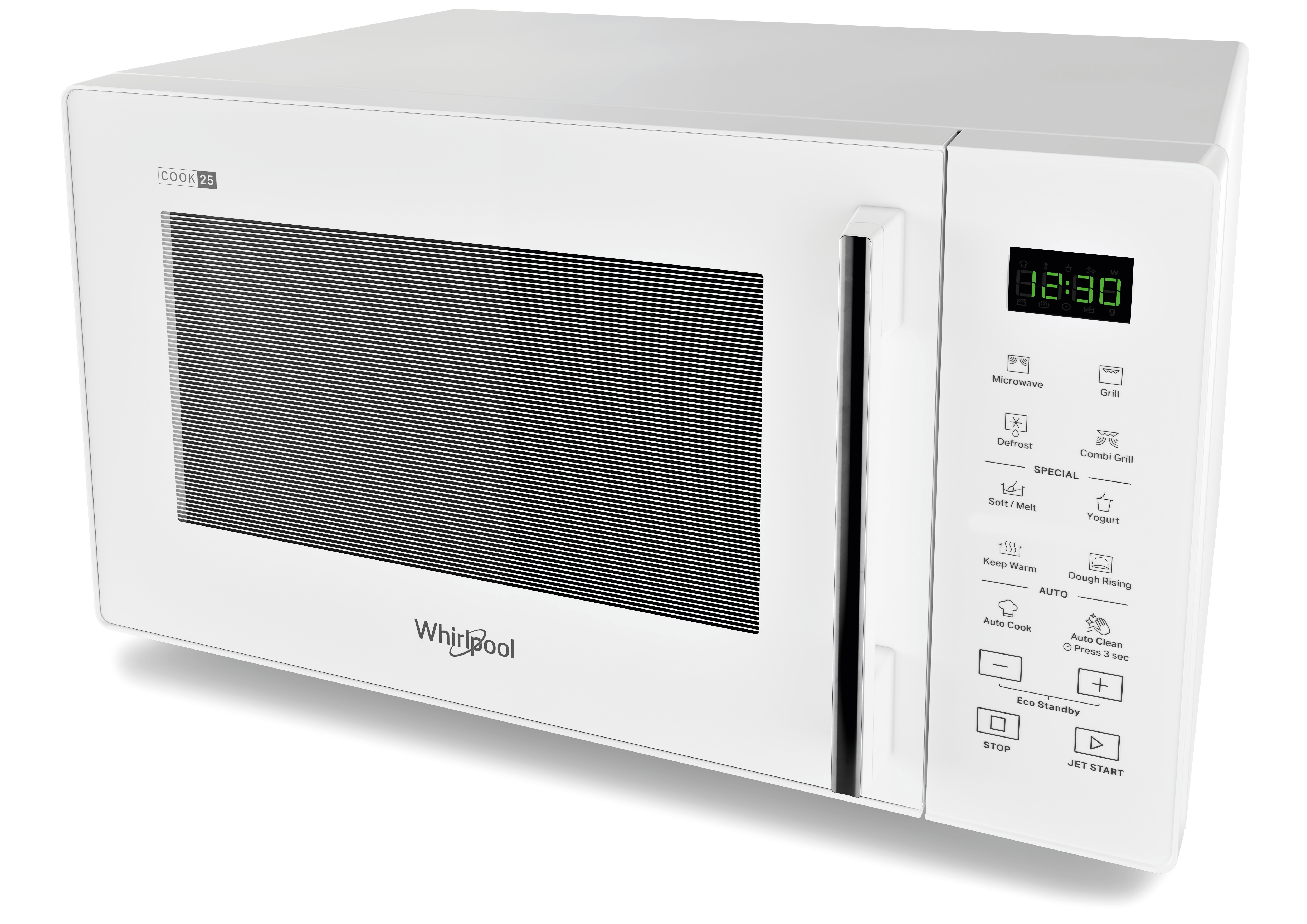 Microondas Whirlpool 25 litros y grill - MWP 253 W Blanco-2