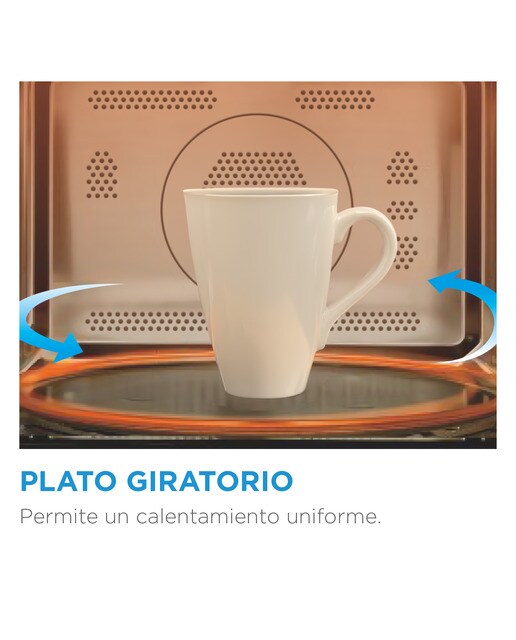 Microondas Midea 23 litros y grill - MCM238GDWP Blanco-5