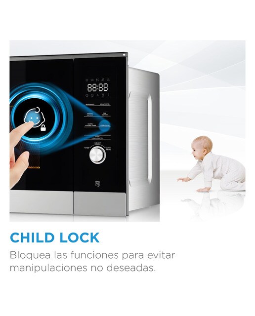Microondas Midea 23 litros y grill - MCM238GDWP Blanco-12