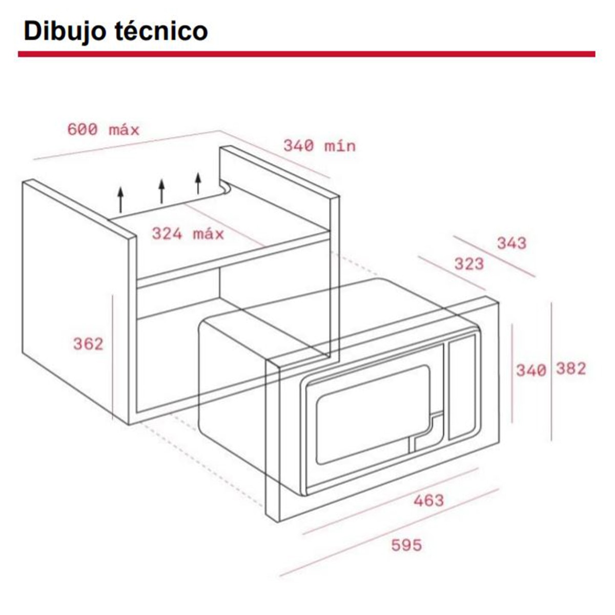 Imagen 2 de Microondas integrable Teka 20 litros y grill - MWE 202 FI INOX - Acero Inox Acero Inox