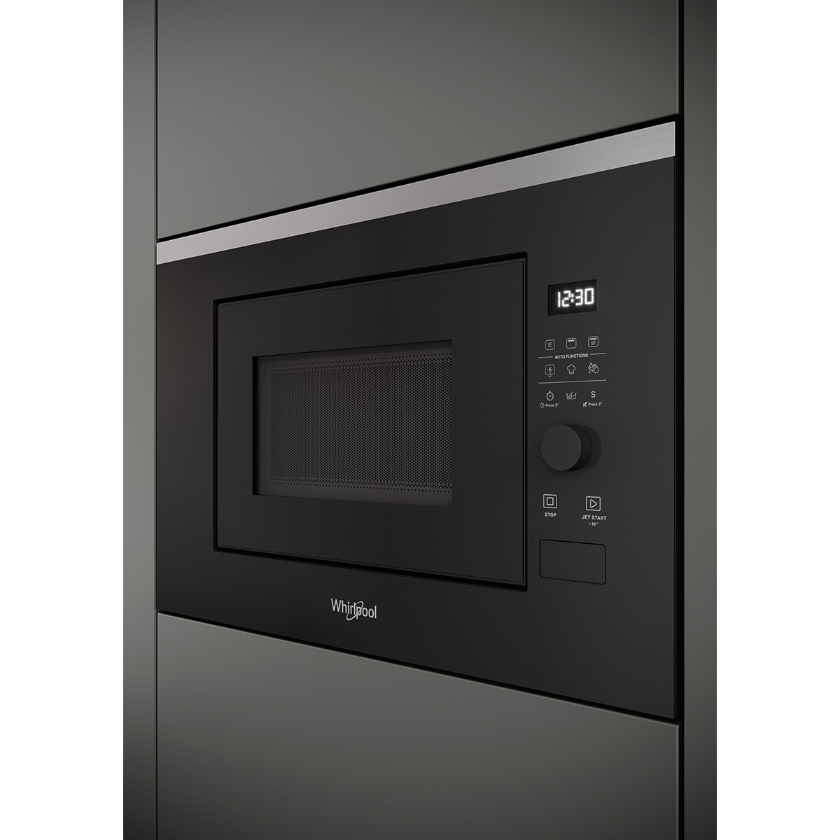 Microondas integrable Whirlpool 20 litros y grill - WMF201G - Negro Negro-3