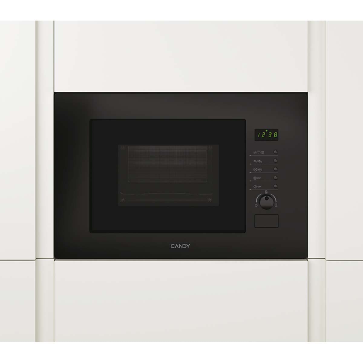 Micro-ondas Encastrável Grill Candy Wave 600 Full Door MIC 20 GDFN de 800 W e de 20 Litros - Preto Preto-2