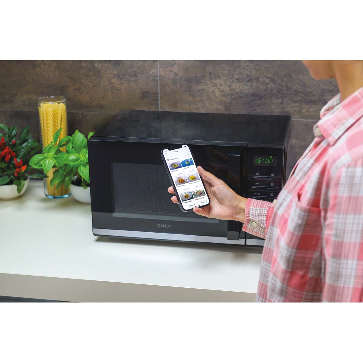 Micro-ondas com Grill Candy Moderna CMGA23TNDB de 900 W e de 23 Litros - Preto Preto-5