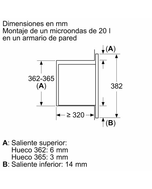 Imagen 5 de Microondas integrable Siemens 20 litros y grill - BE623LMB3 - Negro Negro