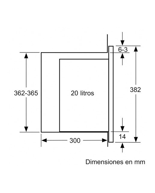 Micro-ondas com Grill Encastrável Balay 3CG5172B2 Hidrolítico de 800 W e Capacidade de 20 L - Vidro Branco Cristal branco-8