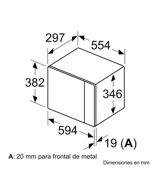 Microondas integrable Balay 20 litros y grill Serie Cristal- 3CG5172 - Cristal negro Cristal negro-2