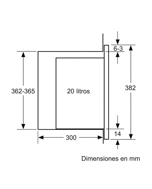 Microondas integrable Balay 20 litros y grill Serie Cristal- 3CG5172 - Cristal negro Cristal negro-7