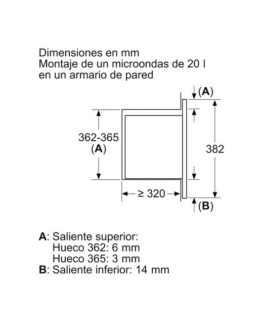 Micro-ondas Encastrável Balay 3CG5142X3 de 20 Litros - Inox Aço inoxidável-6