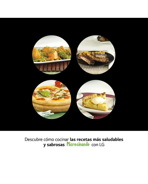 Microondas LG 20 litros, grill y 700 w - MH6042D - Negro Negro-14