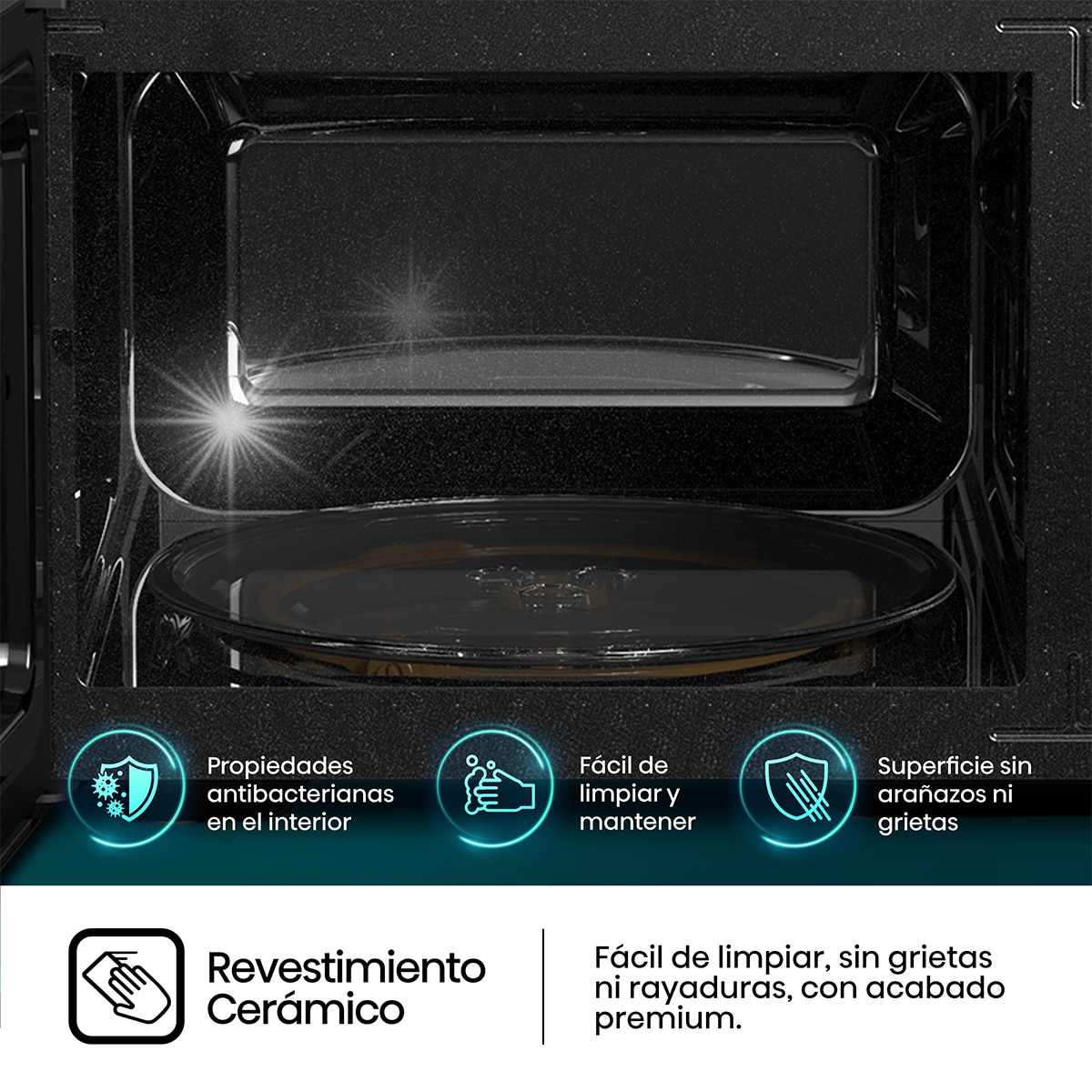Microondas Hisense H20MOBP1G con grill y capacidad de 20 litros Negro-5