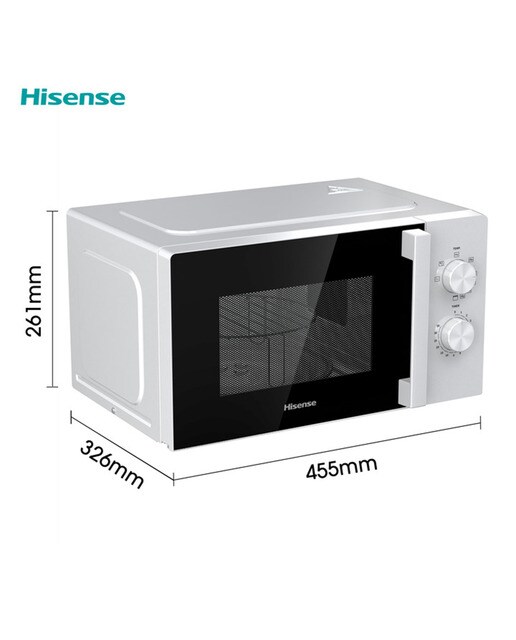 Microondas Hisense con capacidad de 20 litros y con grill - H20MOWP1HG Blanco-2