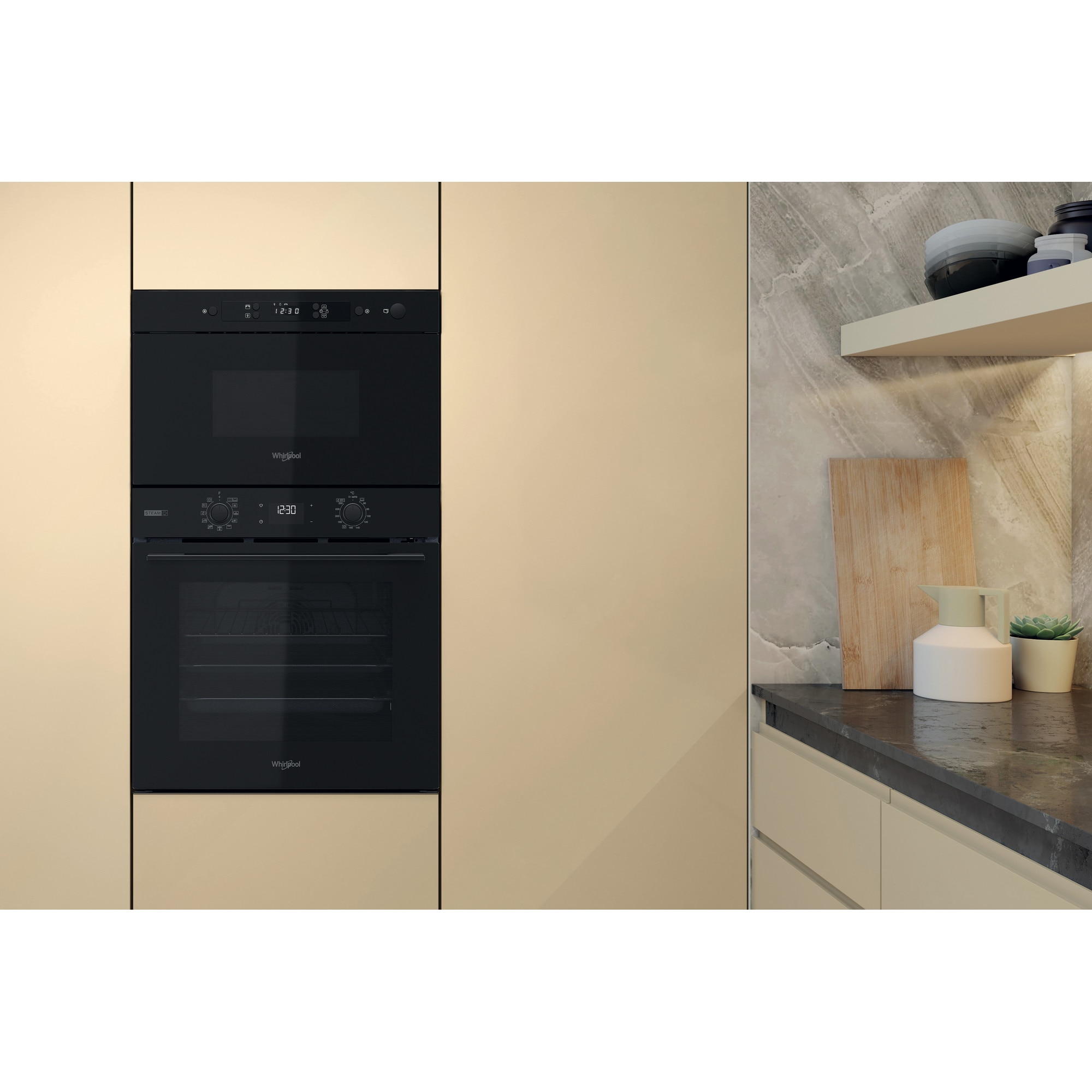 Microondas integrable Whirlpool 22 litros, sin grill - MBNA900B - Negro Negro-8