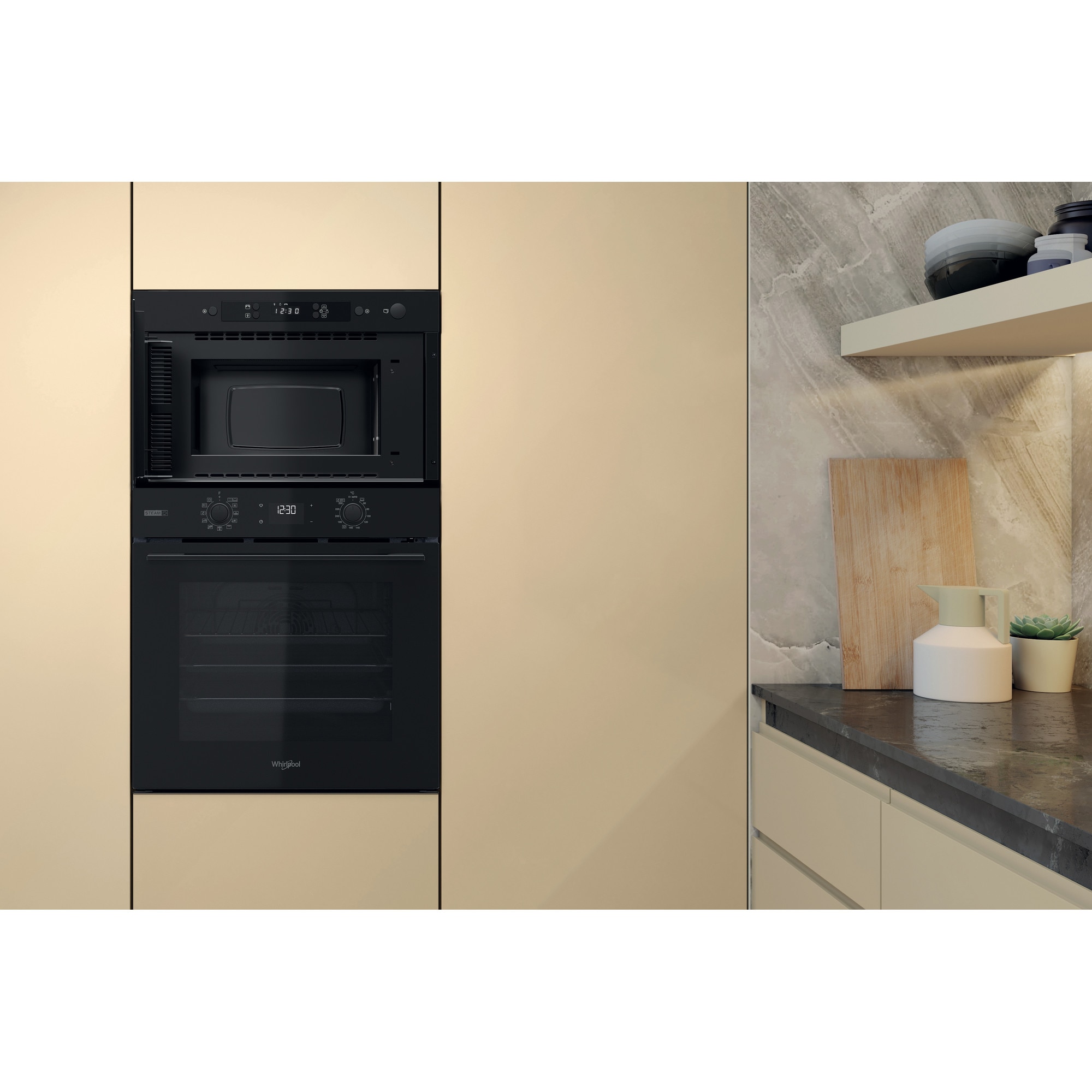 Microondas integrable Whirlpool 22 litros, sin grill - MBNA900B - Negro Negro-9