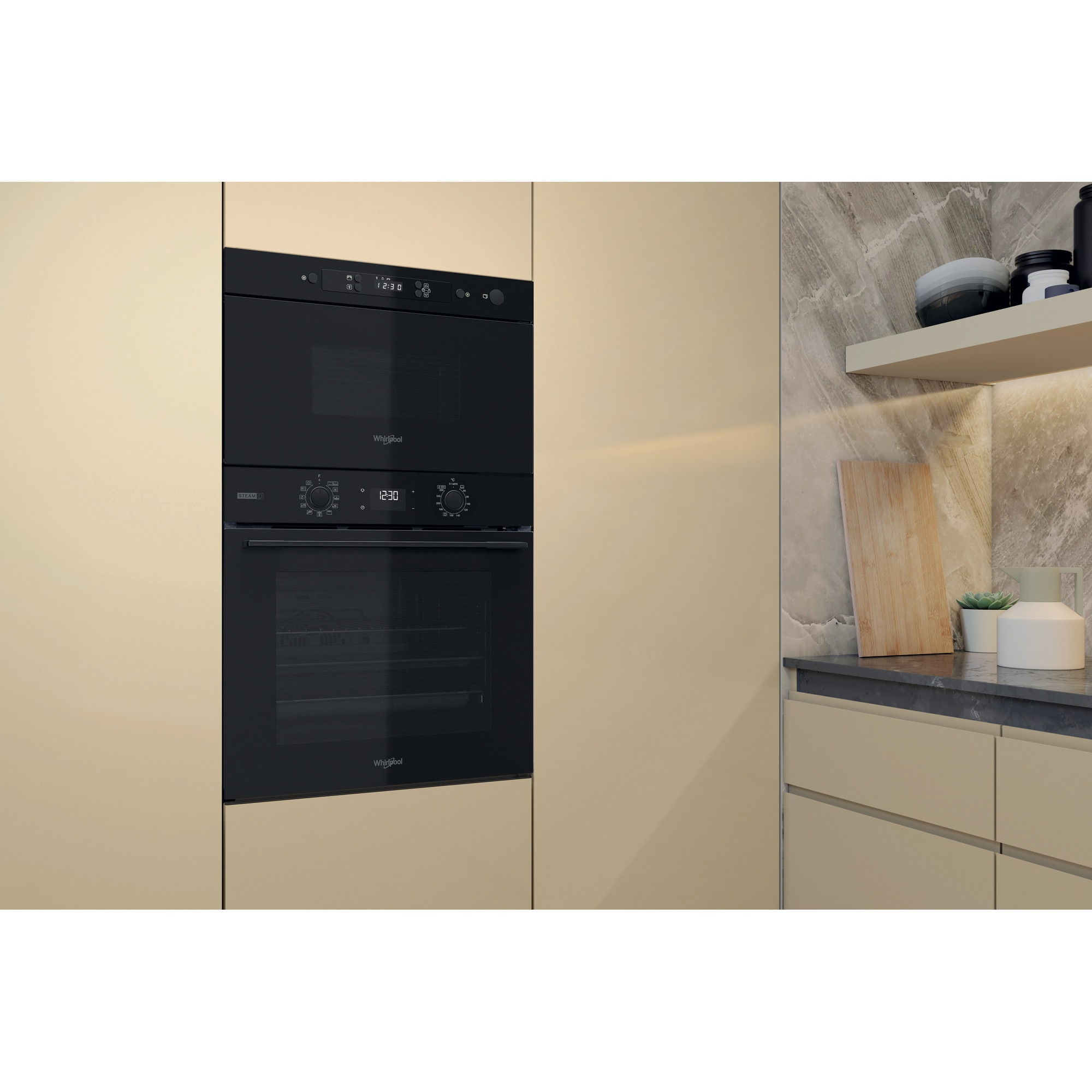 Microondas integrable Whirlpool 22 litros, sin grill - MBNA900B - Negro Negro-10