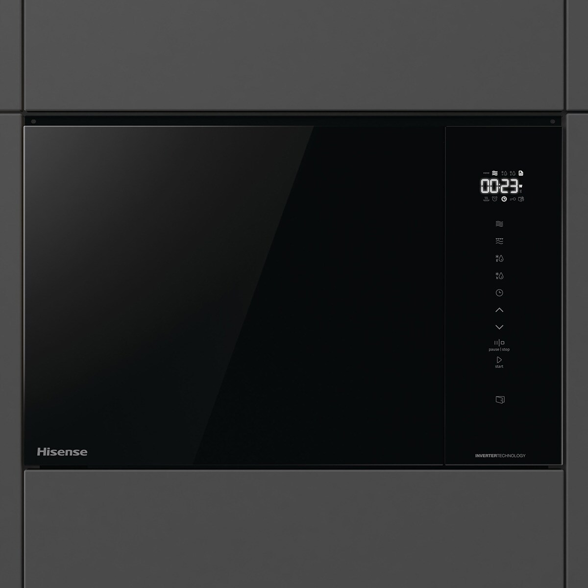 Microondas integrable Hisense 25 litros y con grill - BIM325GI63DBG - Negro Negro-2