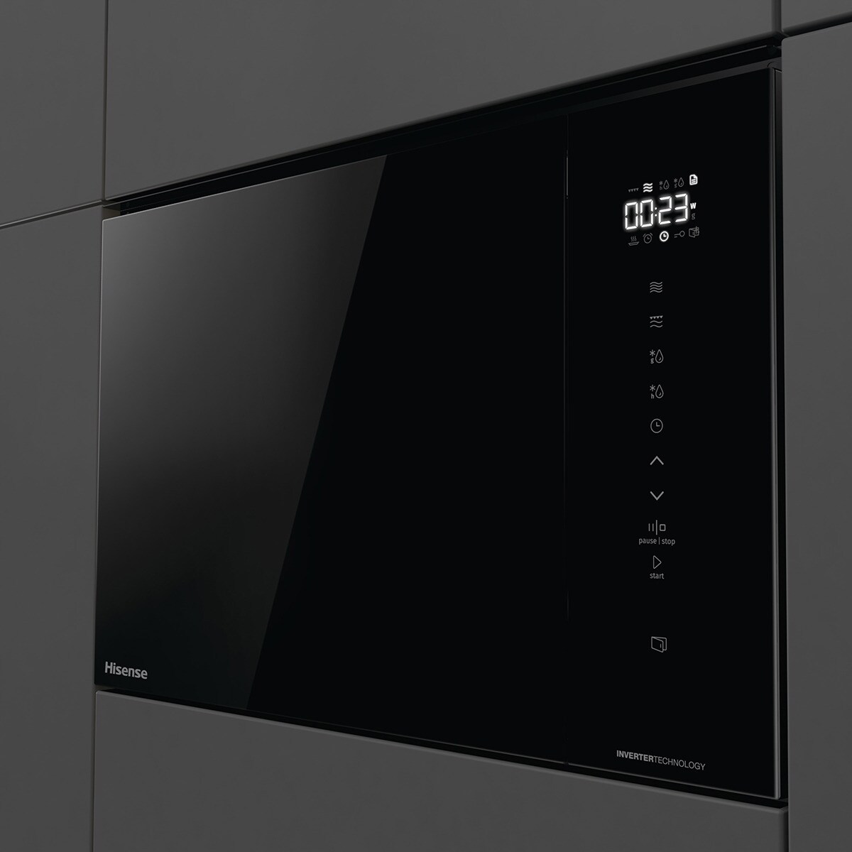 Microondas integrable Hisense 25 litros y con grill - BIM325GI63DBG - Negro Negro-3