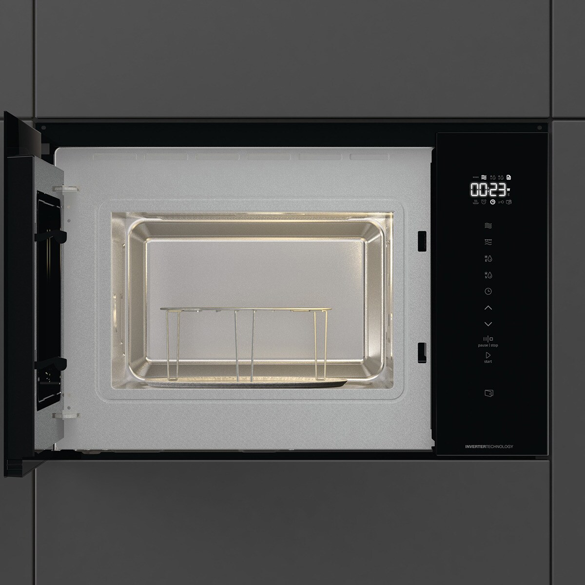 Microondas integrable Hisense 25 litros y con grill - BIM325GI63DBG - Negro Negro-6