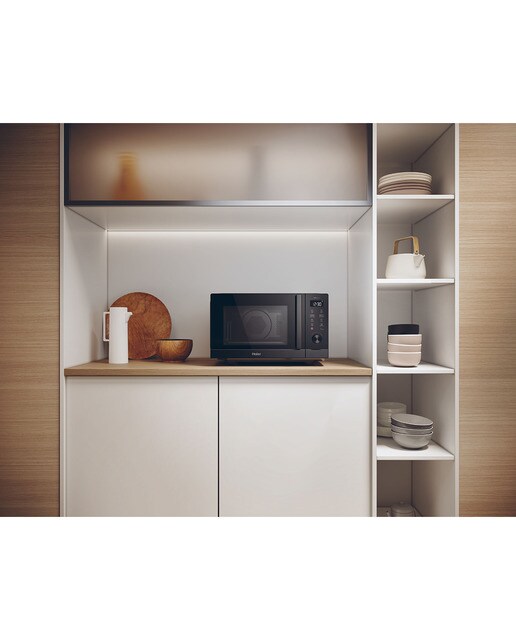 Microondas Haier 25 litros, grill y convección I-Touch Series 4 - HAMCI25FBS4TB/ST - Negro Negro-5