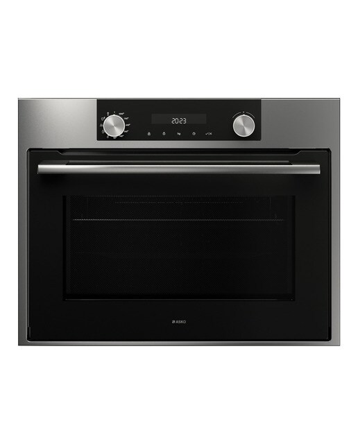 Micro-ondas Encastrável com Grill Asko OM8437S e de 53 Litros - Preto e Inox Inox-1