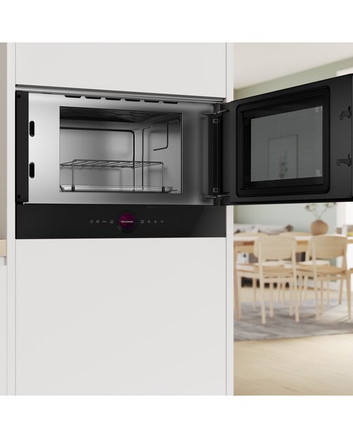 Micro-ondas com Grill Encastrável Bosch Serie 8 BER7321B1 de 21 Litros - Preto Preto-6