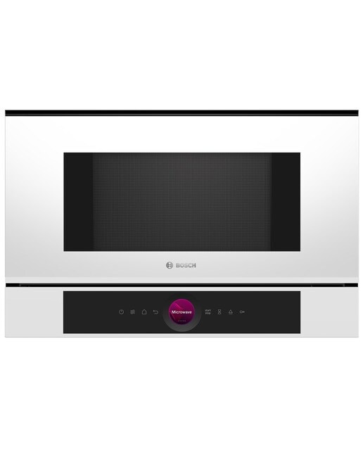 Micro-ondas Encastrável Bosch Serie 8 BFL7221B1 de 21 Litros - Preto Branco-1