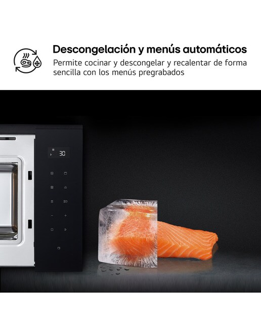 Micro-ondas Encastrável com Grill LG MGBZ2593F de 25 Litros - Preto Vidro preto-5