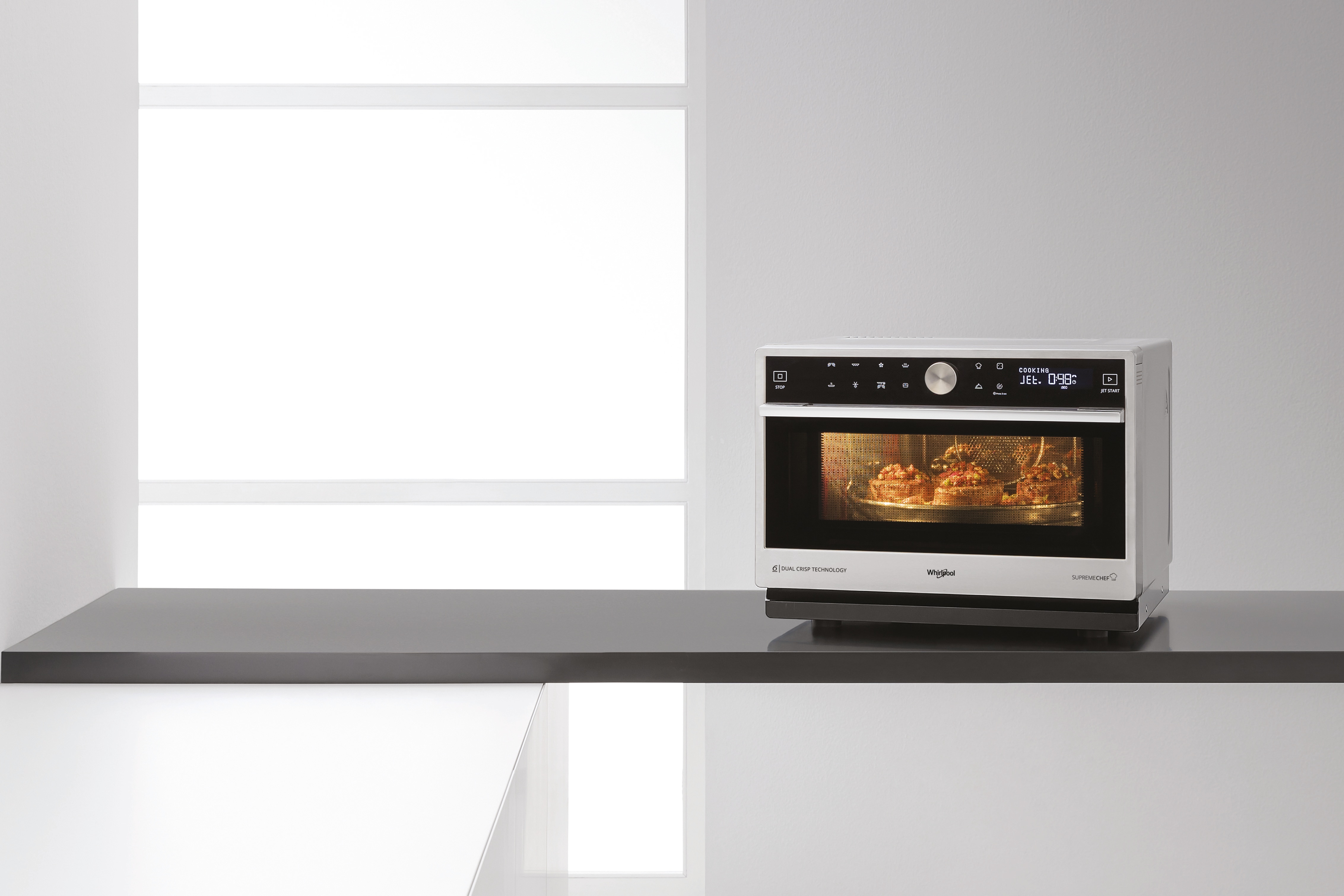 Microondas convección Whirlpool 33 litros y con grill - MWSC 9133 SX - Inox Inox-17
