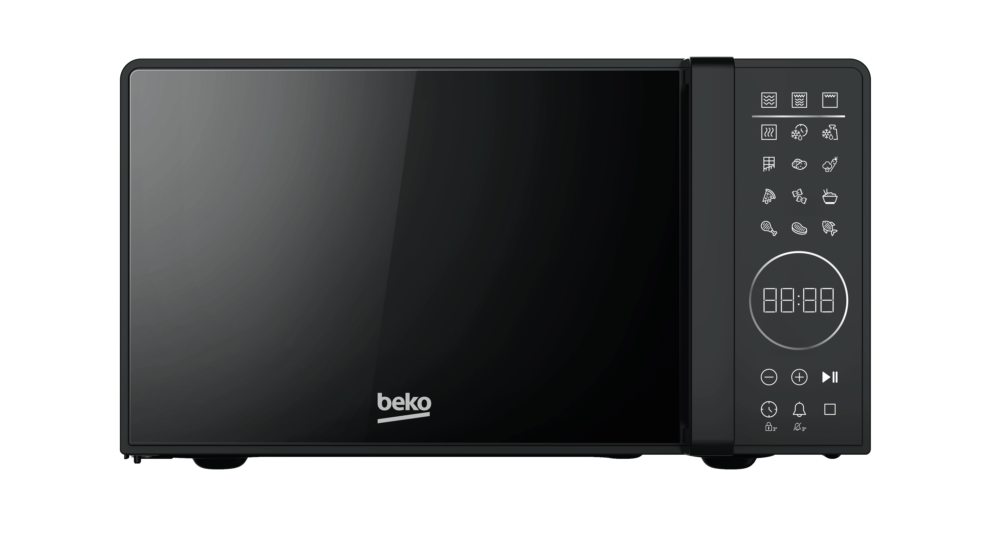 Microondas Beko 20 litros, con grill - MGC20130SFB Negro-2