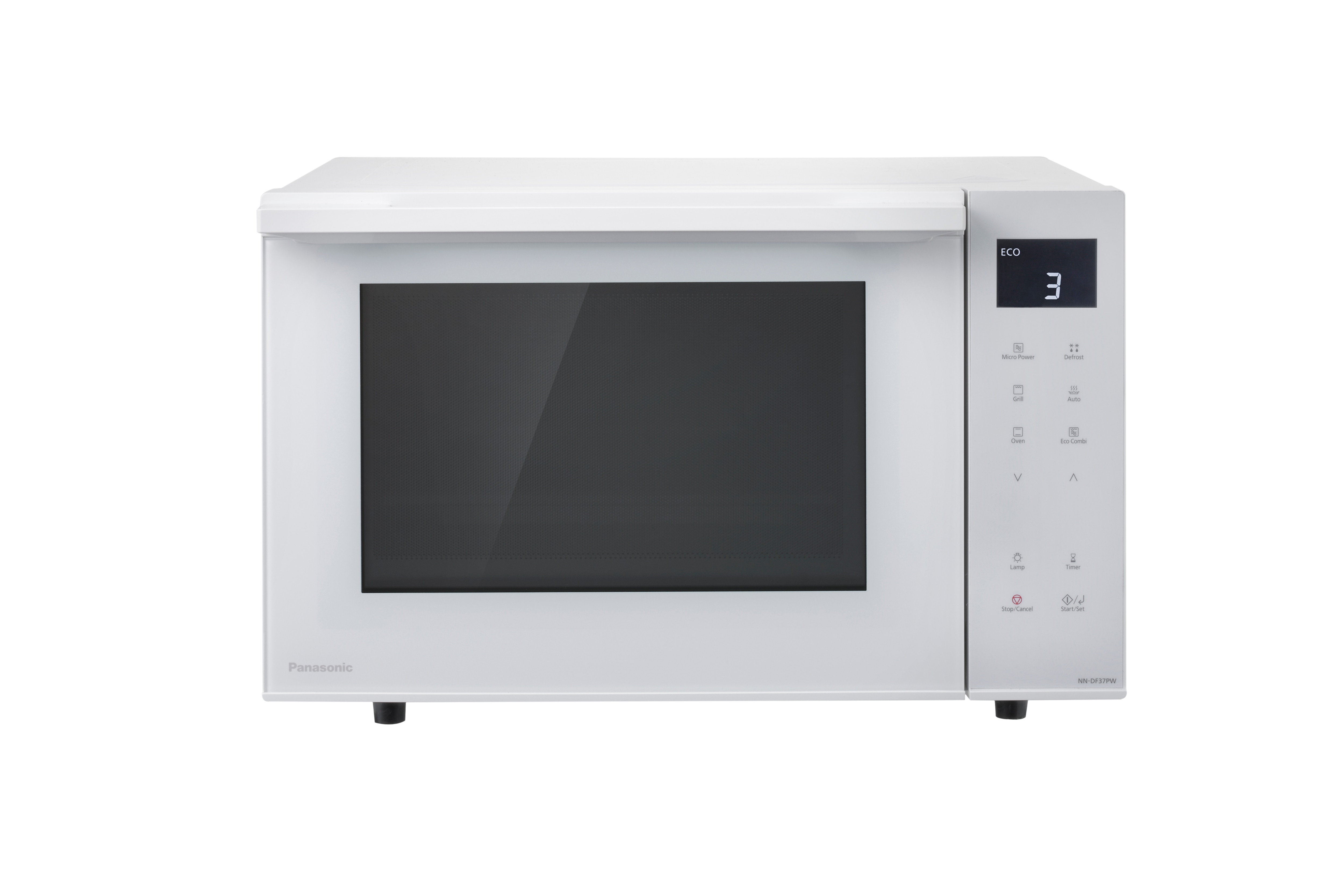 Microondas Panasonic 23 litros, con grill - NN-DF37PWEPG Blanco-2