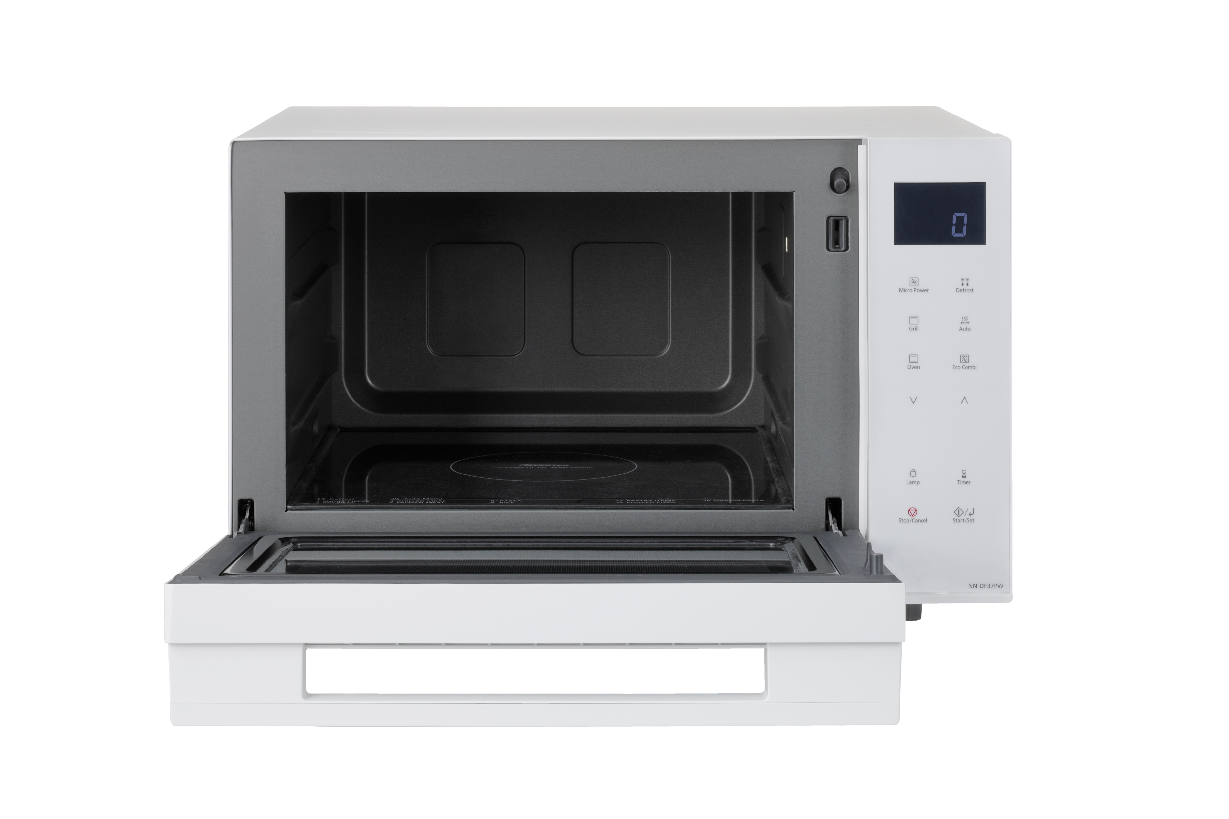 Microondas Panasonic 23 litros, con grill - NN-DF37PWEPG Blanco-3