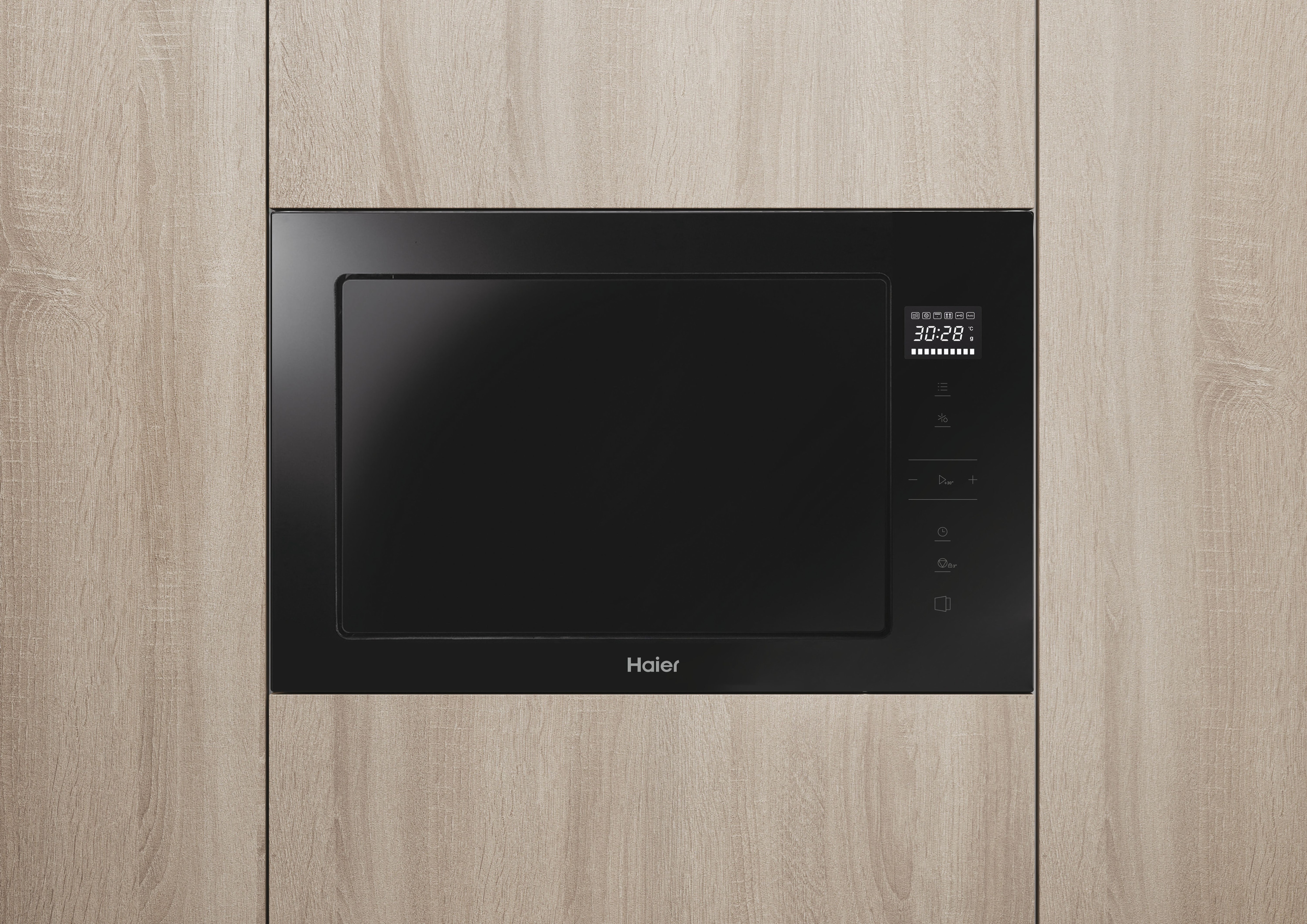 Micro-ondas com Grill Encastrável Haier ID Series 4 H38MWID4ID27N e de 28 Litros - Preto Preto-5