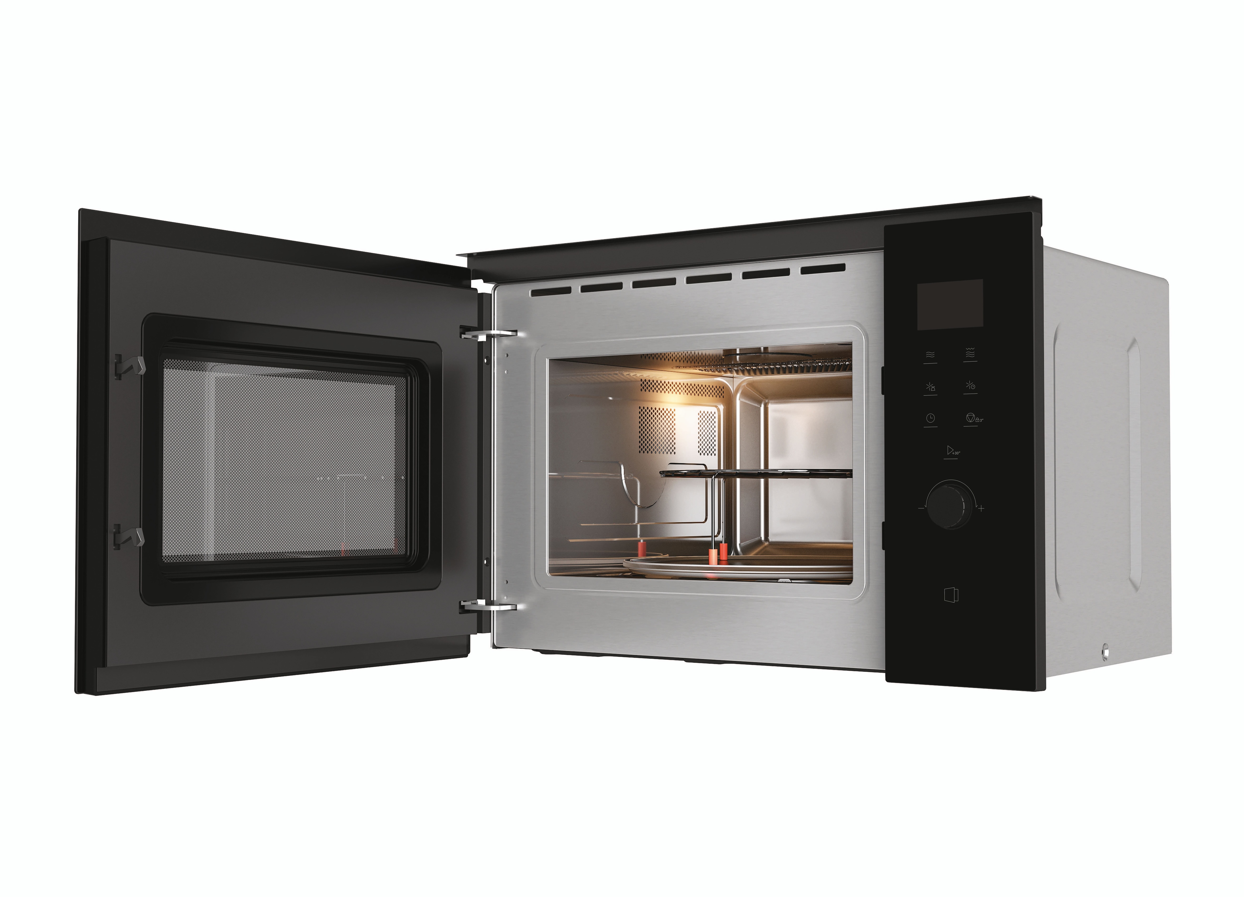 Micro-ondas com Grill Encastrável Haier ID Series 6 H38FMWID627N e de 25 Litros - Preto Preto-3