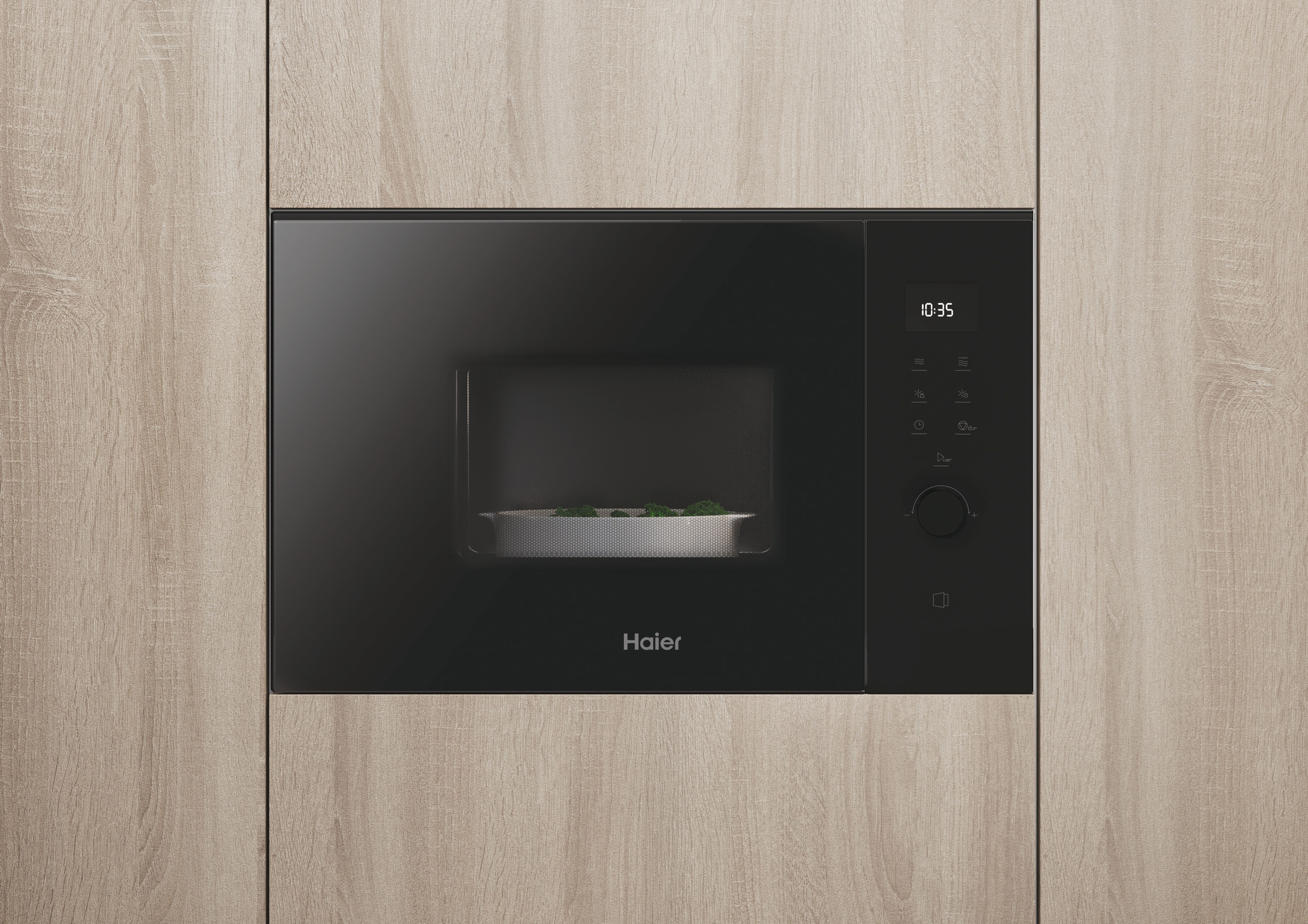 Micro-ondas com Grill Encastrável Haier ID Series 6 H38FMWID627N e de 25 Litros - Preto Preto-5
