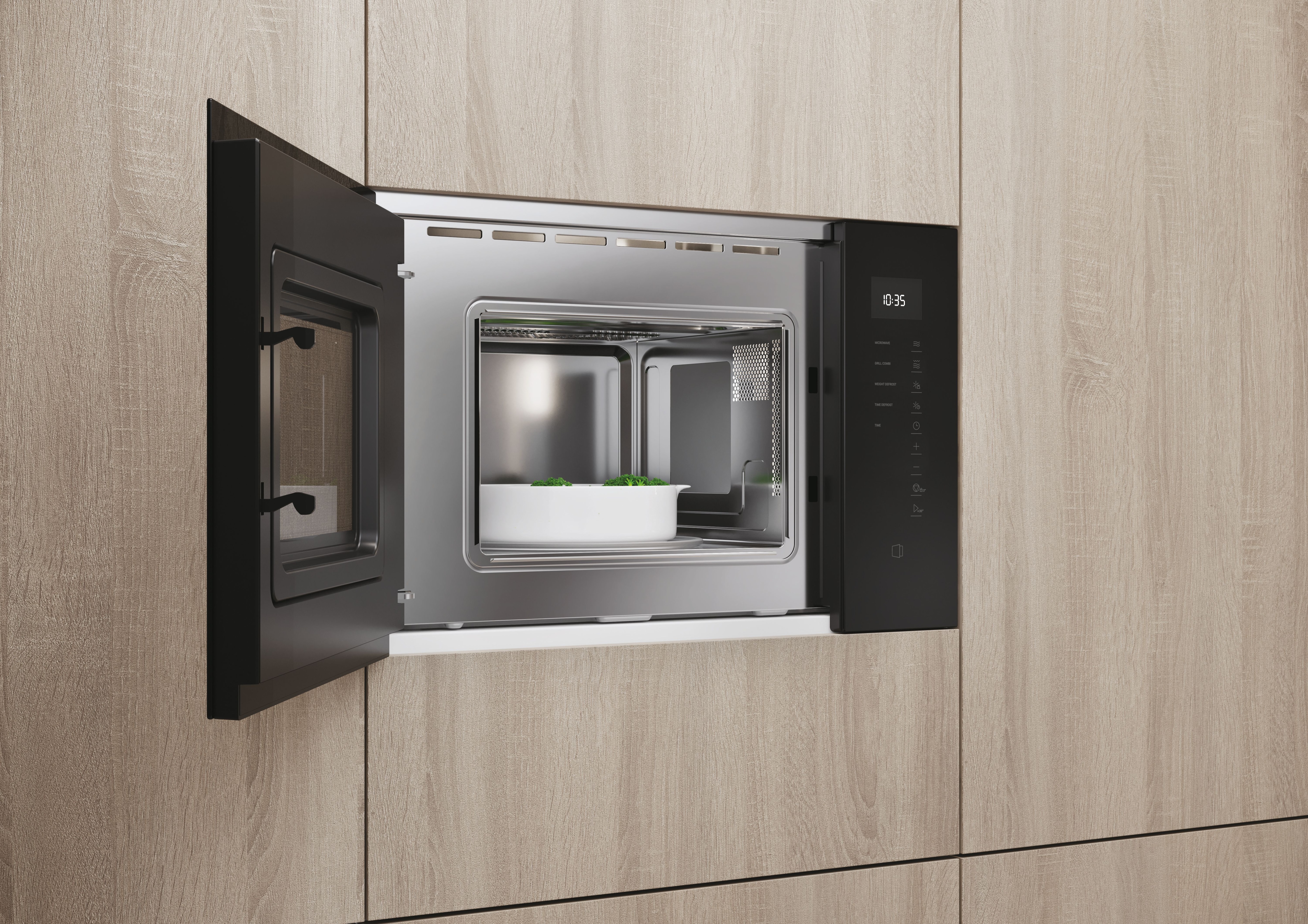 Micro-ondas com Grill Encastrável Haier ID Series 2 H38FMWID4ID27N de 20 Litros - Preto Preto-5